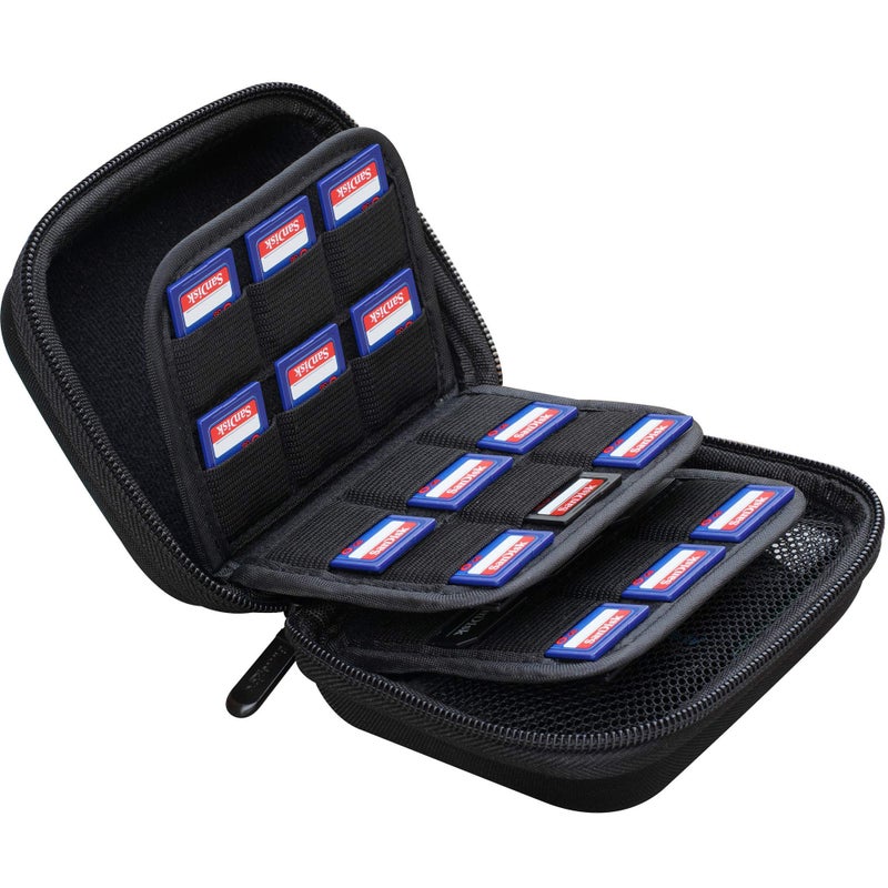 ButterFox Large Capacity 33 Slots Storage Case Holder for SD Memory Cards, Switch Game Cartridges, PS Vita Game Plus 12 Micro SD Card Holders, Pouch for Card Reader - Image 1